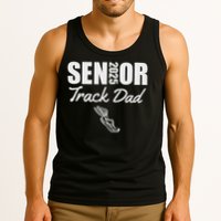 2025 Senior Track Dad Class Of 2025 Parent Run Jump Throw Tank Top