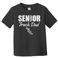 2025 Senior Track Dad Class Of 2025 Parent Run Jump Throw Toddler T-Shirt