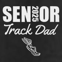 2025 Senior Track Dad Class Of 2025 Parent Run Jump Throw Microfiber Hand Towel