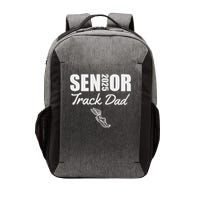 2025 Senior Track Dad Class Of 2025 Parent Run Jump Throw Vector Backpack