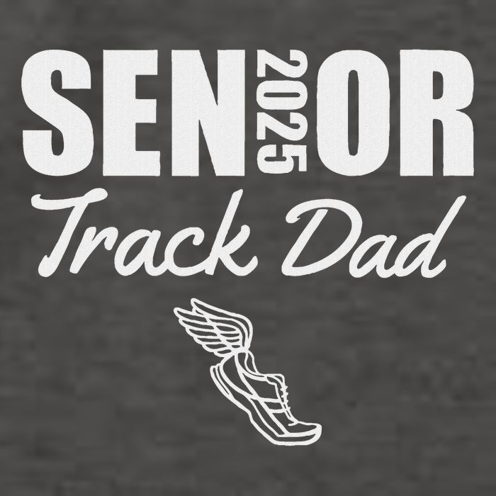 2025 Senior Track Dad Class Of 2025 Parent Run Jump Throw Vector Backpack
