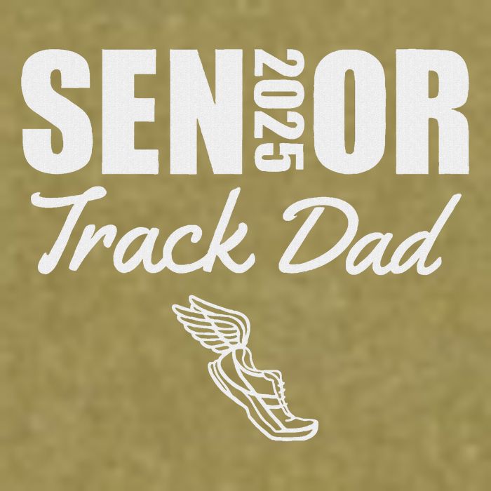 2025 Senior Track Dad Class Of 2025 Parent Run Jump Throw Garment-Dyed Women's Muscle Tee