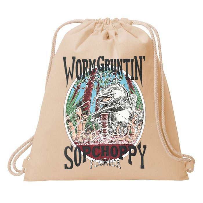 2005 Sopchoppy Worm Grunting Festival Drawstring Bag