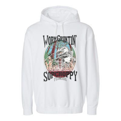 2005 Sopchoppy Worm Grunting Festival Garment-Dyed Fleece Hoodie