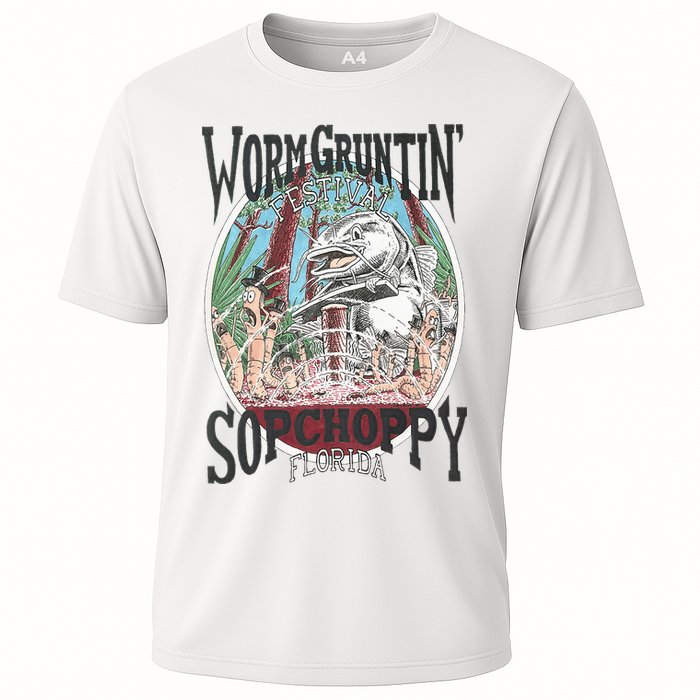 2005 Sopchoppy Worm Grunting Festival Cooling Performance Crew T-Shirt