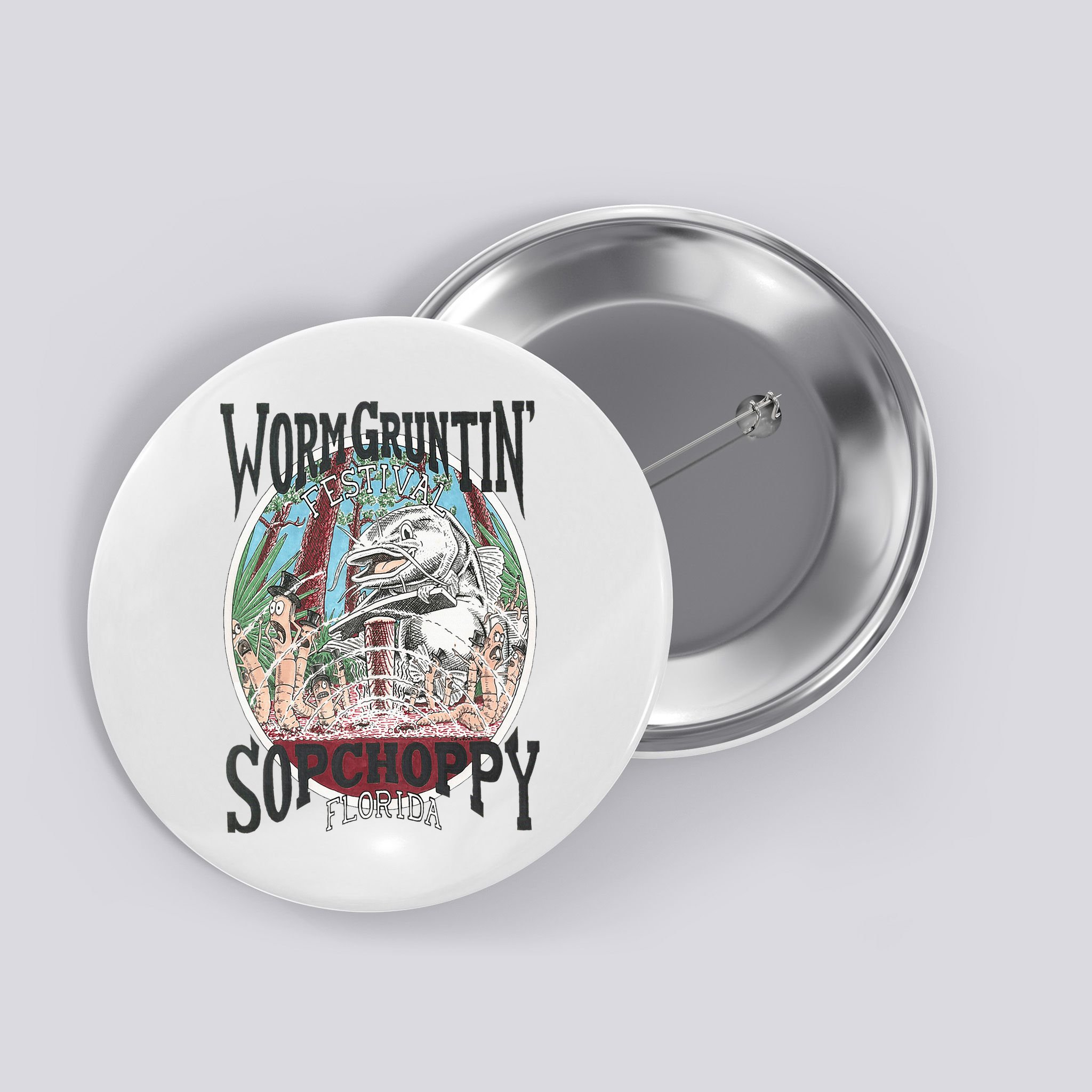 2005 Sopchoppy Worm Grunting Festival Button