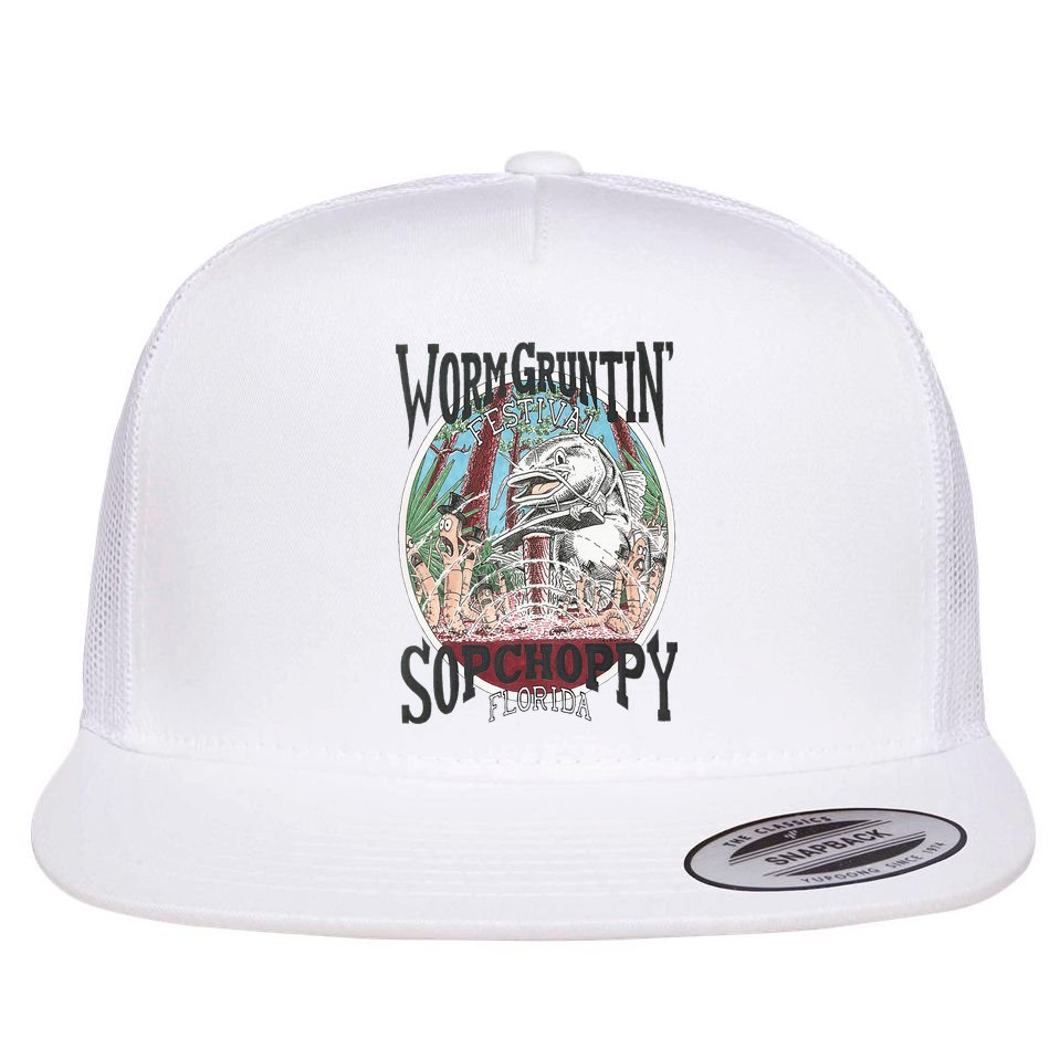2005 Sopchoppy Worm Grunting Festival Flat Bill Trucker Hat