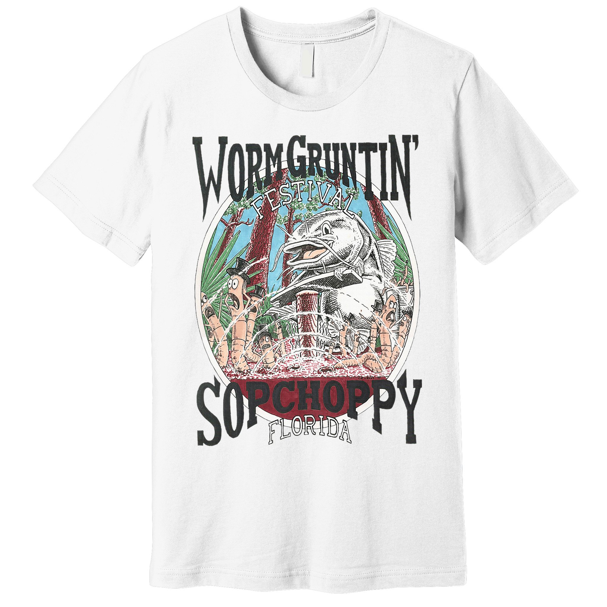 2005 Sopchoppy Worm Grunting Festival Premium T-Shirt