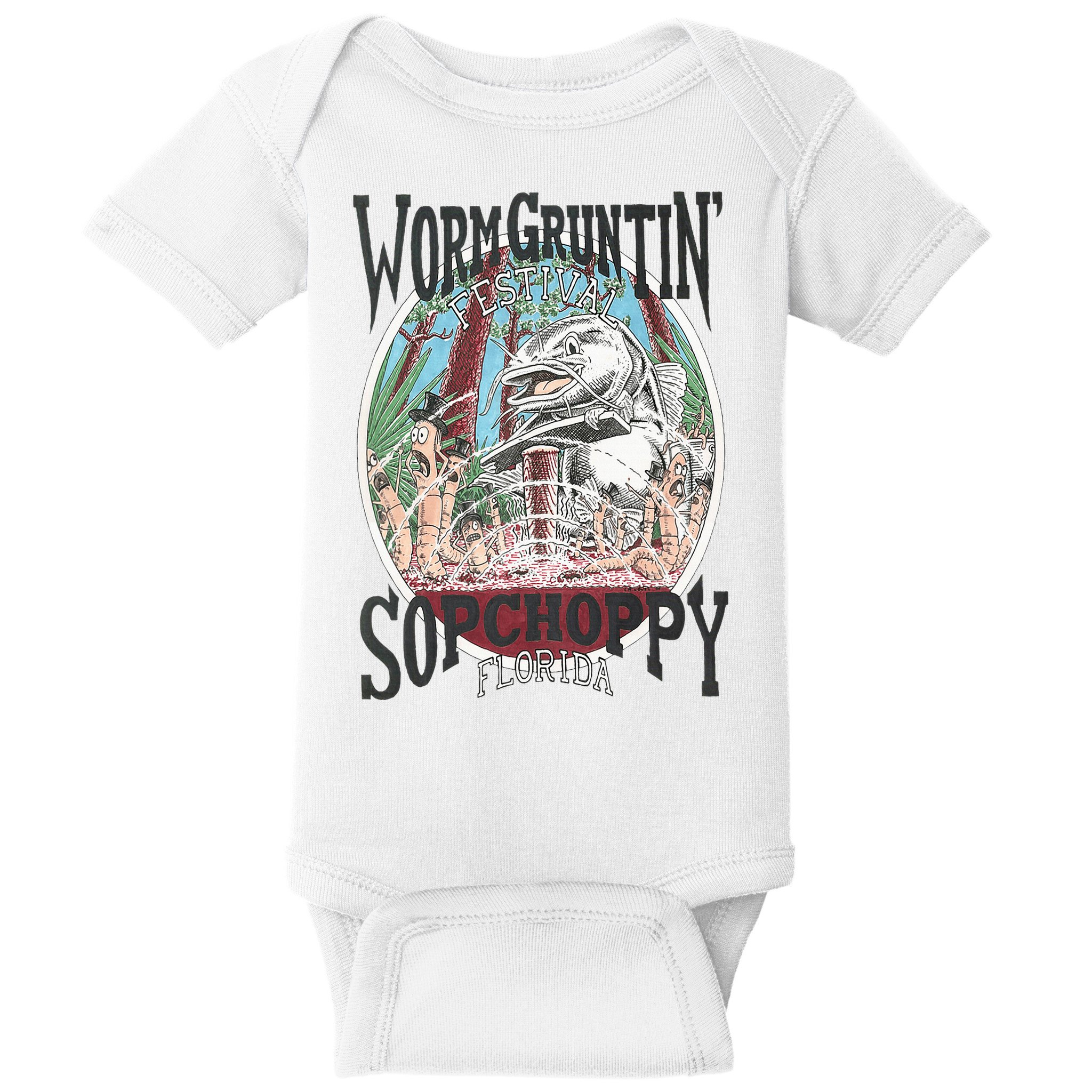 2005 Sopchoppy Worm Grunting Festival Baby Bodysuit