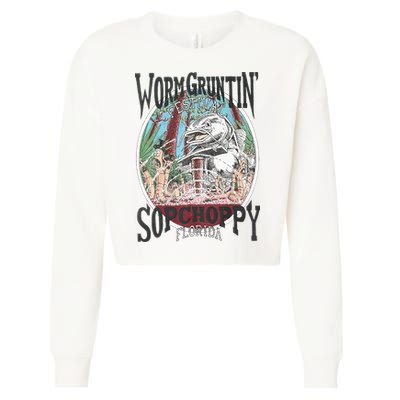 2005 Sopchoppy Worm Grunting Festival Cropped Pullover Crew