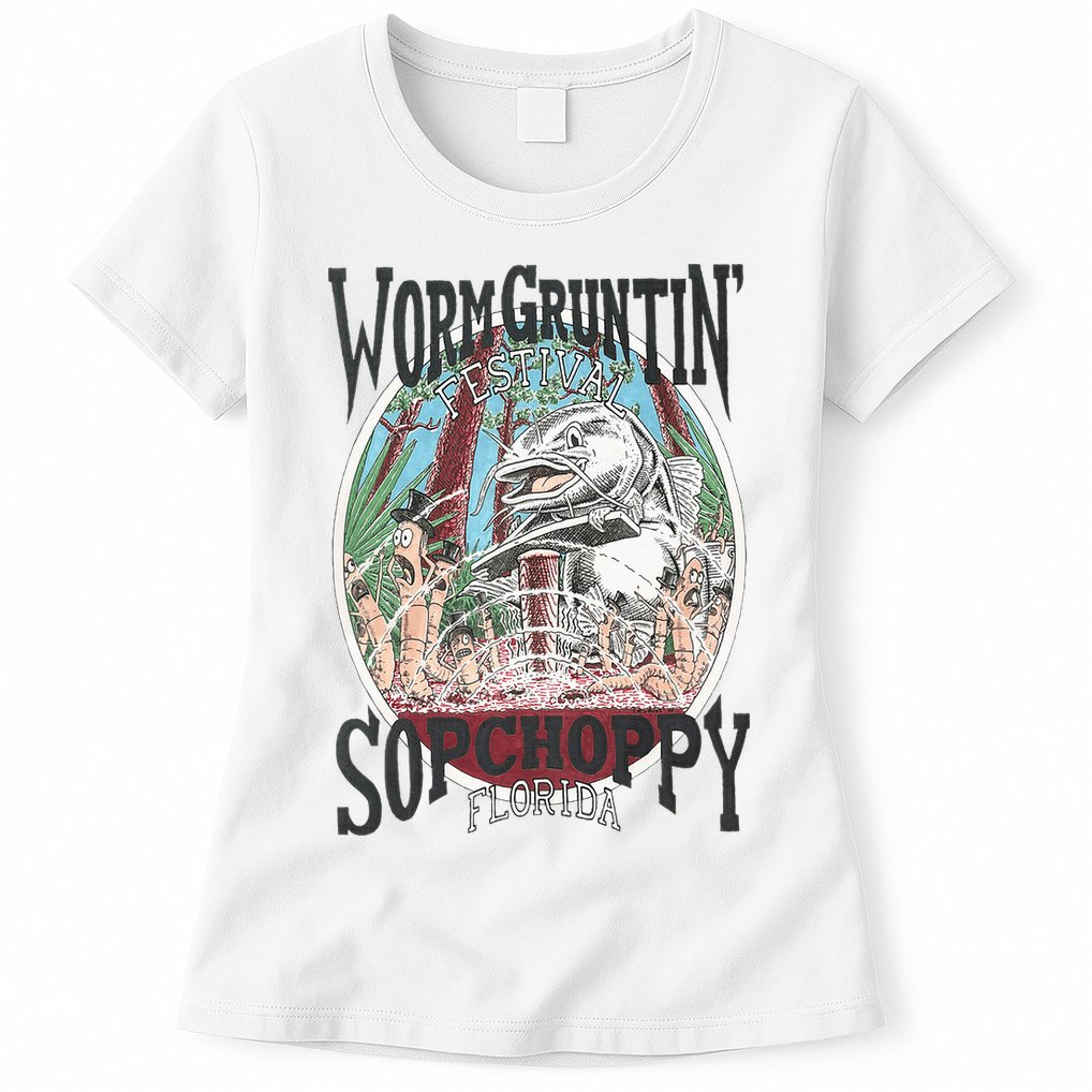2005 Sopchoppy Worm Grunting Festival Womens T-Shirt