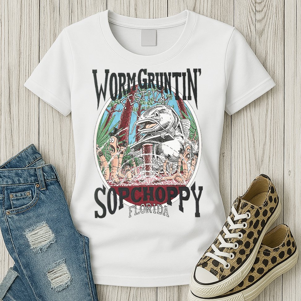 2005 Sopchoppy Worm Grunting Festival Womens T-Shirt