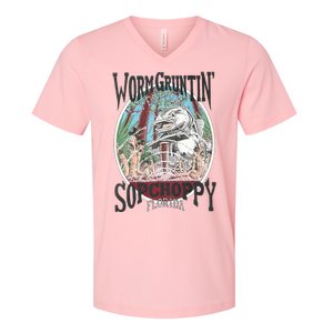 2005 Sopchoppy Worm Grunting Festival V-Neck T-Shirt