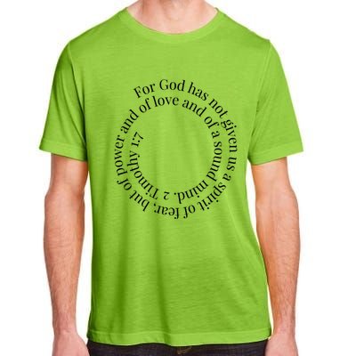 2 Timothy 1:7 Cute Gift Bible Verse Gift Adult ChromaSoft Performance T-Shirt