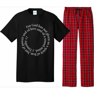 2 Timothy 1:7 Cute Gift Bible Verse Gift Pajama Set