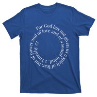 2 Timothy 1:7 Cute Gift Bible Verse Gift T-Shirt