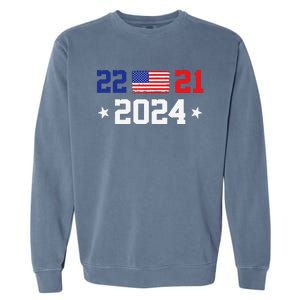 22 To 21 Final Score 2024 Trump Garment-Dyed Sweatshirt