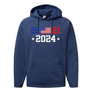 22 To 21 Final Score 2024 Trump Performance Fleece Hoodie