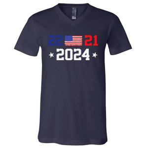 22 To 21 Final Score 2024 Trump V-Neck T-Shirt