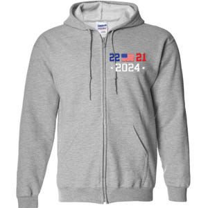 22 To 21 Final Score 2024 Trump Full Zip Hoodie