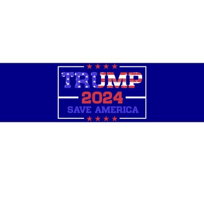 2024 Trump American Flag Gift Bumper Sticker