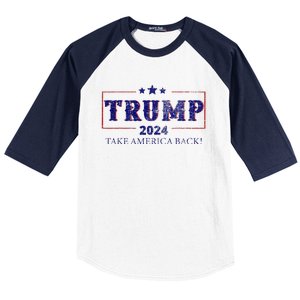 2024 Take America Back Trump Make America Baseball Sleeve Shirt