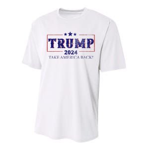 2024 Take America Back Trump Make America Performance Sprint T-Shirt