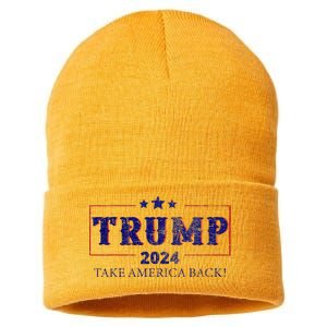 2024 Take America Back Trump Make America Sustainable Knit Beanie