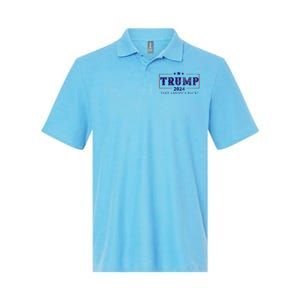 2024 Take America Back Trump Make America Softstyle Adult Sport Polo