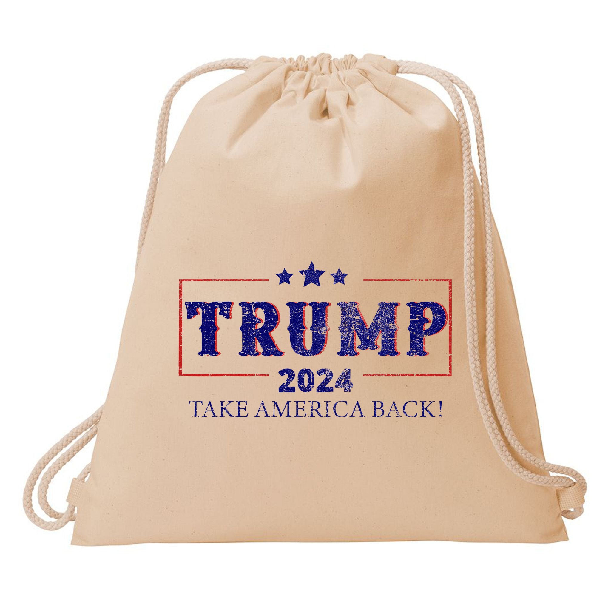 2024 Take America Back Trump Make America Drawstring Bag