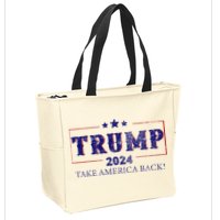 2024 Take America Back Trump Make America Zip Tote Bag