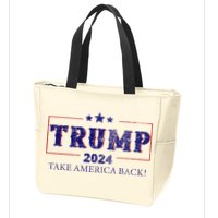 2024 Take America Back Trump Make America Zip Tote Bag