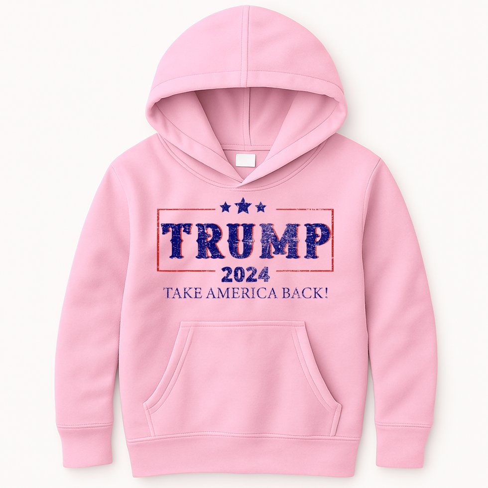 2024 Take America Back Trump Make America Kids Hoodie