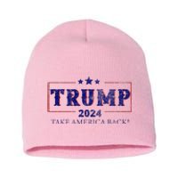 2024 Take America Back Trump Make America Short Acrylic Beanie