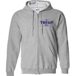 2024 Take America Back Trump Make America Full Zip Hoodie