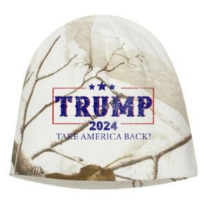 2024 Take America Back Trump Make America Kati - Camo Knit Beanie