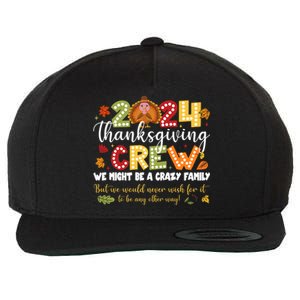 2024 Thanksgiving Crew Turkey Fall Family Matching Gift Wool Snapback Cap