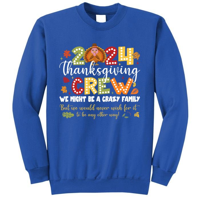 2024 Thanksgiving Crew Turkey Fall Family Matching Gift Sweatshirt