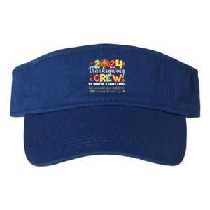 2024 Thanksgiving Crew Turkey Fall Family Matching Gift Valucap Bio-Washed Visor