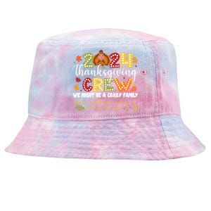 2024 Thanksgiving Crew Turkey Fall Family Matching Gift Tie-Dyed Bucket Hat