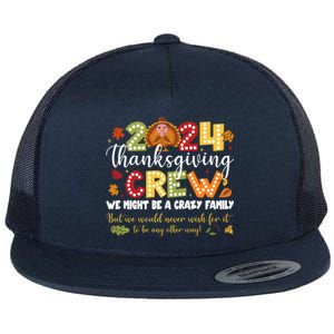 2024 Thanksgiving Crew Turkey Fall Family Matching Gift Flat Bill Trucker Hat