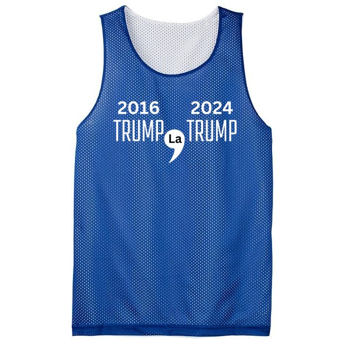 2016 Trump Comma La Trump 2024 Vote Trump Vance 2024 Cool Gift Mesh Reversible Basketball Jersey Tank