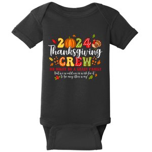 2024 Thanksgiving Crew Turkey Fall Family Matching Baby Bodysuit