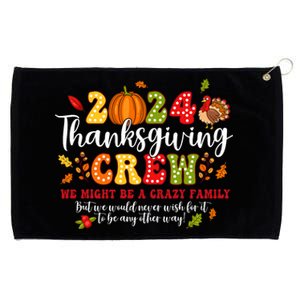 2024 Thanksgiving Crew Turkey Fall Family Matching Grommeted Golf Towel