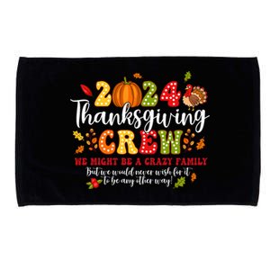 2024 Thanksgiving Crew Turkey Fall Family Matching Microfiber Hand Towel