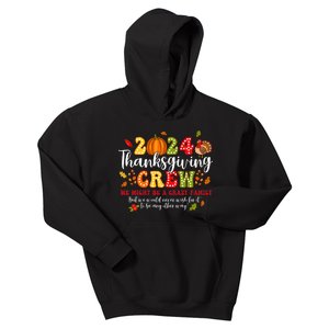 2024 Thanksgiving Crew Turkey Fall Family Matching Kids Hoodie