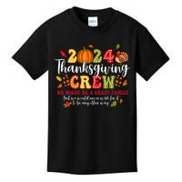 2024 Thanksgiving Crew Turkey Fall Family Matching Kids T-Shirt