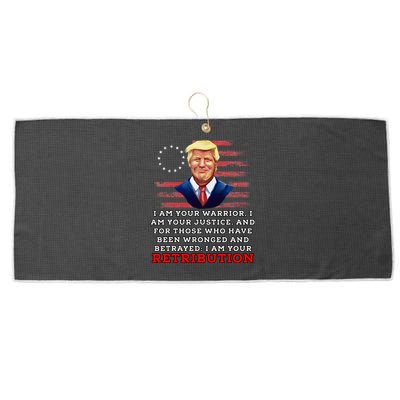 2024 Trump Desantis Florida Large Microfiber Waffle Golf Towel