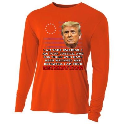 2024 Trump Desantis Florida CPAC I Am Your Retribution Trumo Cooling Performance Long Sleeve Crew