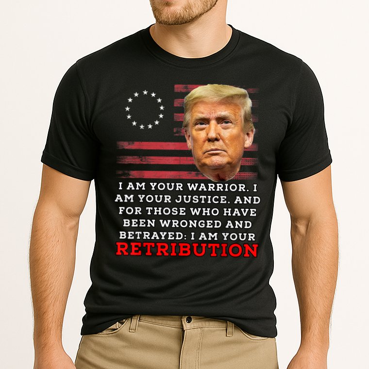 2024 Trump Desantis Florida CPAC I Am Your Retribution Trumo Cooling Performance Crew T-Shirt